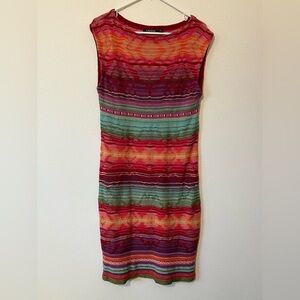 Lauren Ralph Lauren Multicolor Striped Midi Dress